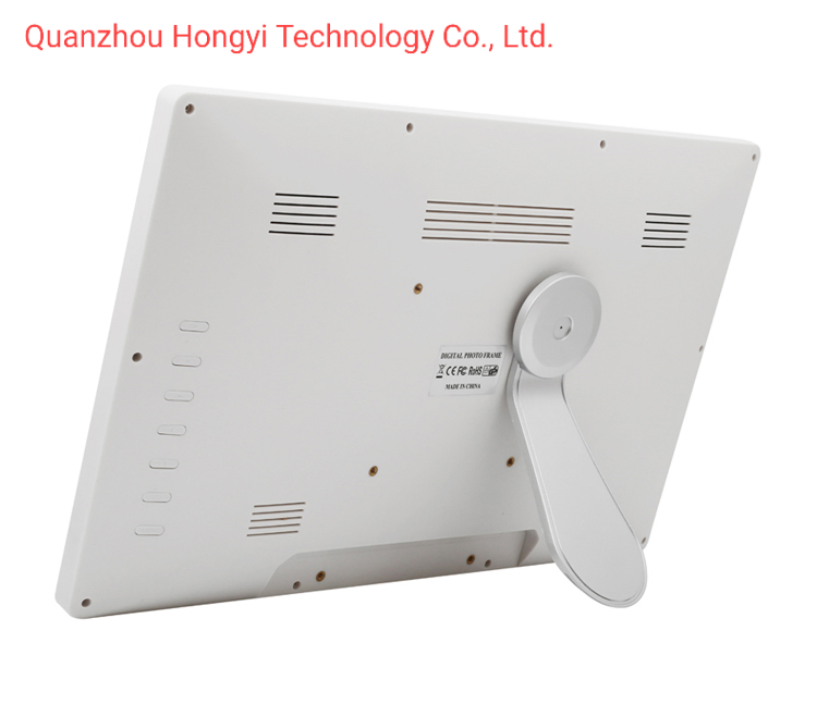 17 Inch Full HD 1080P Wall Mount White LCD Digital Photo Frame with Picture Video Input