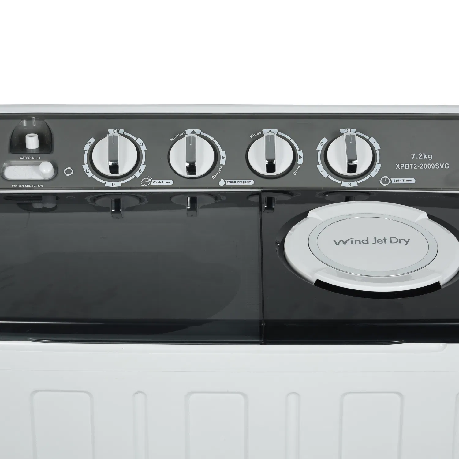 Affordable 7.2kg New Design Grey Cover Twin Tub Portable Mini Washing Machine