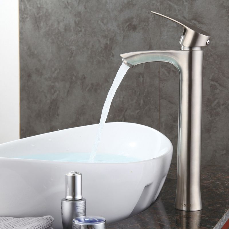 Смеситель для раковины из нержавеющей стали, черный никель