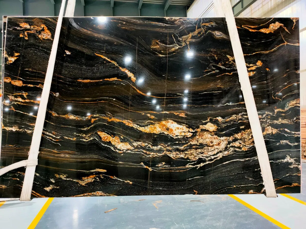 Cosmic Black Quartzite for Polished Tiles&Slabs&Countertop