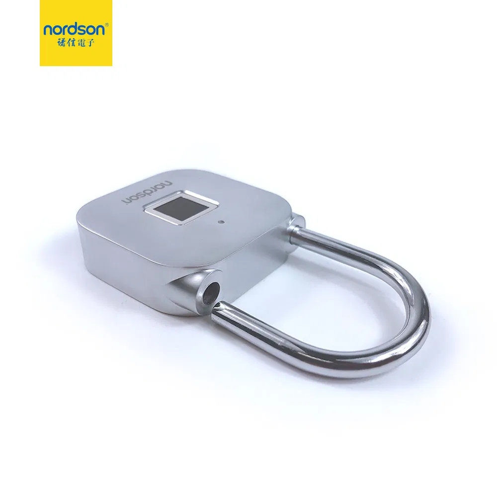 Good Quality Zinc Alloy IP62 Waterproof with LED Light Smart Cabinet Home Fingerprint Padlock