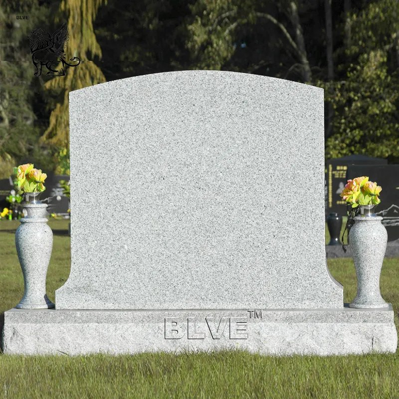 Factory Customized Simple Design Granite Monument Slab Large Size Solid Natural Stone Tombstone