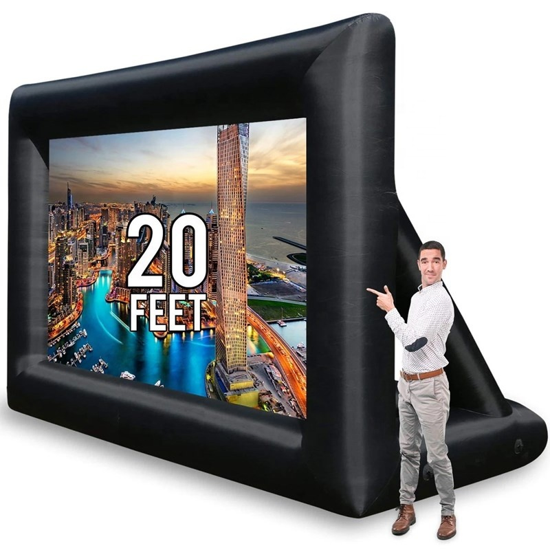20FT Inflatable Blow up Mega Movie Projector Screen for Backyard Theater