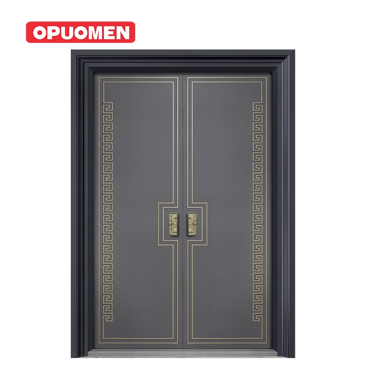Luxury Double Security Front Entry Home Residential Villa Exterior Safety Entrance Door