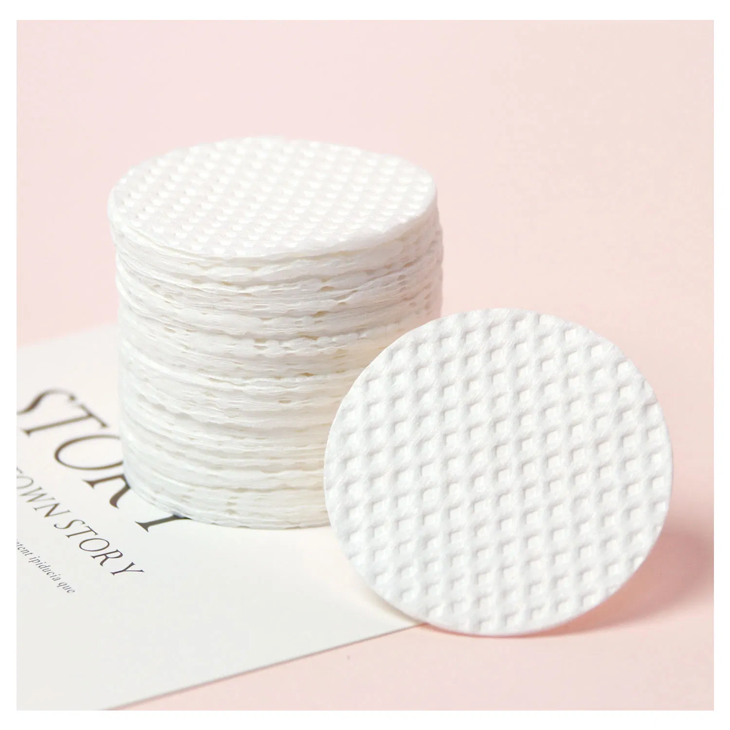 100PCS Square Makeup Remover Pads Cleaning Cosmetic Facial Round Pure Cotton Pads