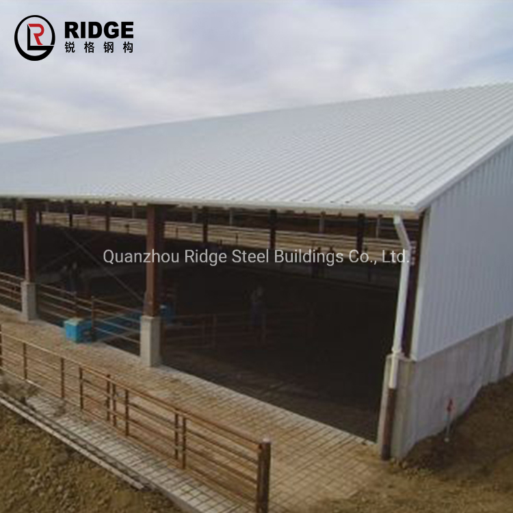 Prefab Light Seismic Brace Steel Structure Industrial Agricultural Farm Shed