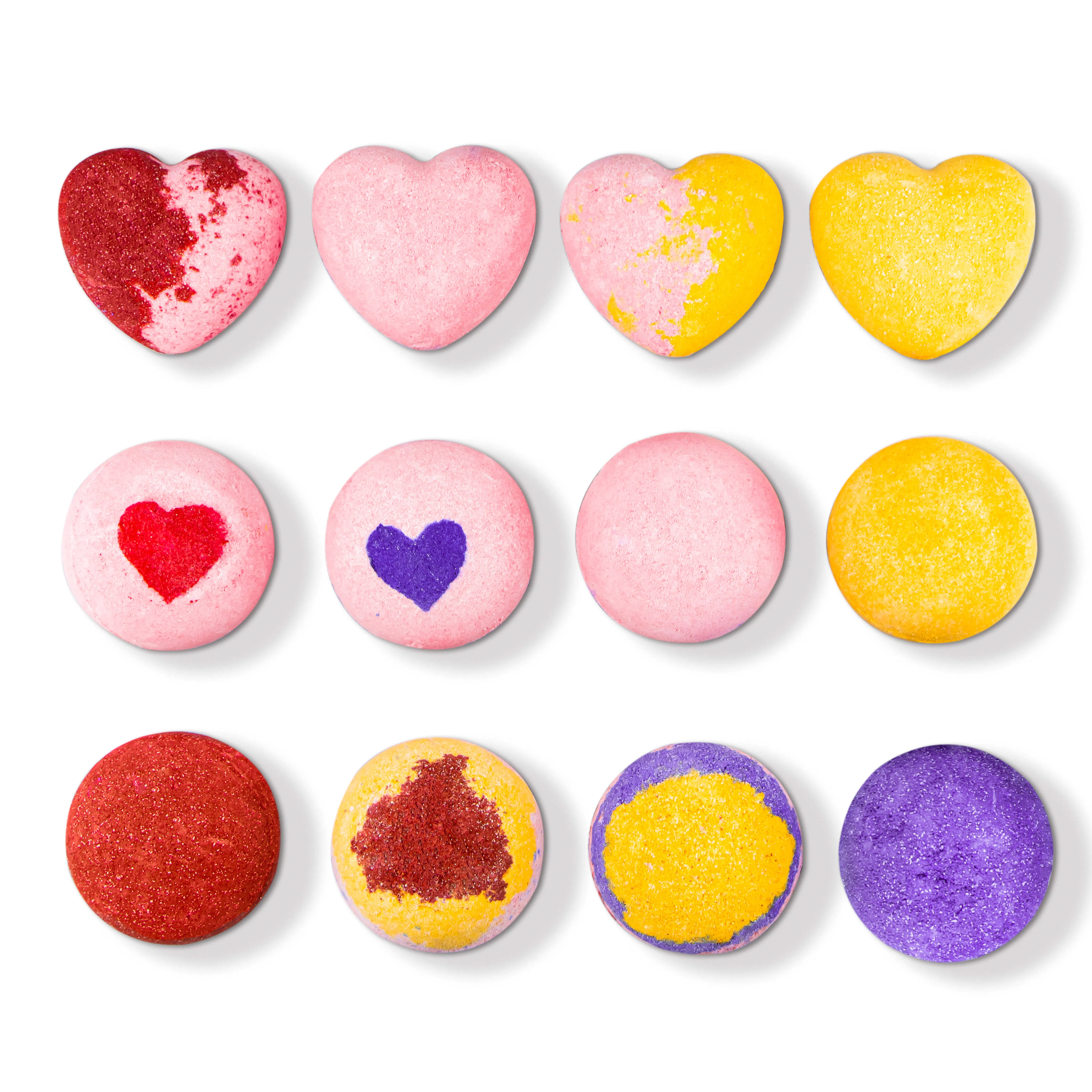 Pink Lover's Bath Bombs for Women Gift Set 12 PCS Relax Natural Bath Bomb