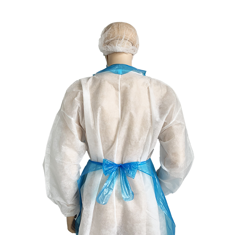 Food Processing Disposable LDPE Blue Machine Made Polyethylene Sleeveless Plastic Waterproof PE Apron