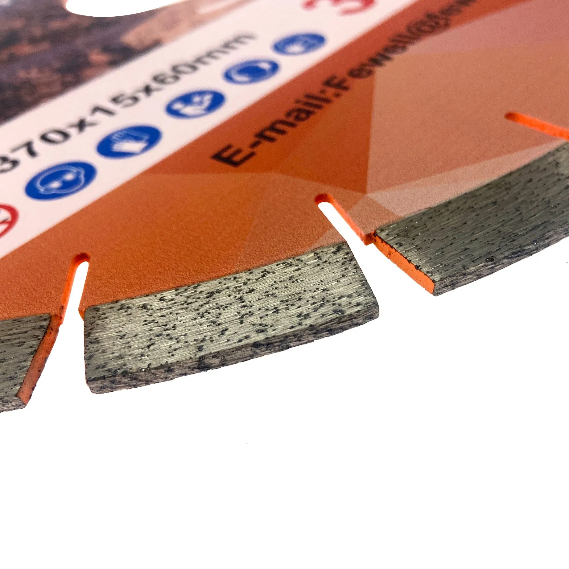 14inch 370*3.2*15*60 with 50mm Ring Silver Brazed Cutting Disc Diamond Saw Blade for Sandwich Silent Wet Cutting Hard Granite