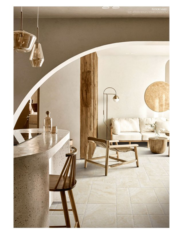 Premium Beige Porcelain Limestone Tiles for Elegant Exteriors
