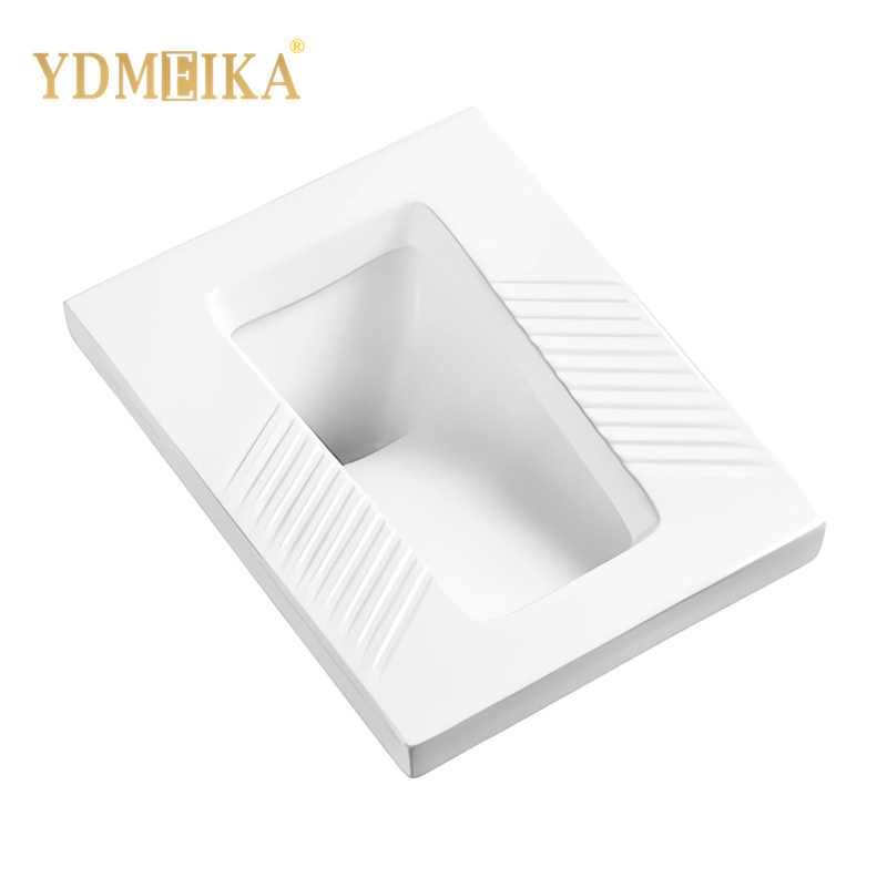 Medium to Large Scale Hot Sales Modern White Wc Ceramic Squat Pan Quality Guaranteed Ceramic Toilet Quatting Pan with S-Trap