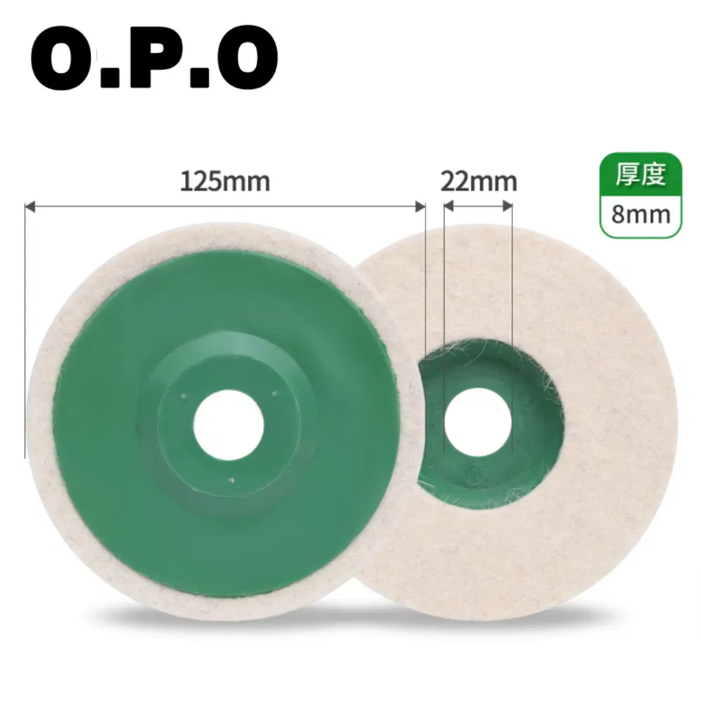 100mm Fine Wool Flap Disc Wool Felt Polishing Wheel for Stainless Steel Abrasive Tools