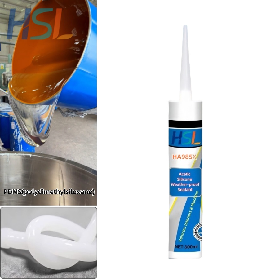 High-Performance Weatherproof Silicone Sealant with Acetic Acid Blend