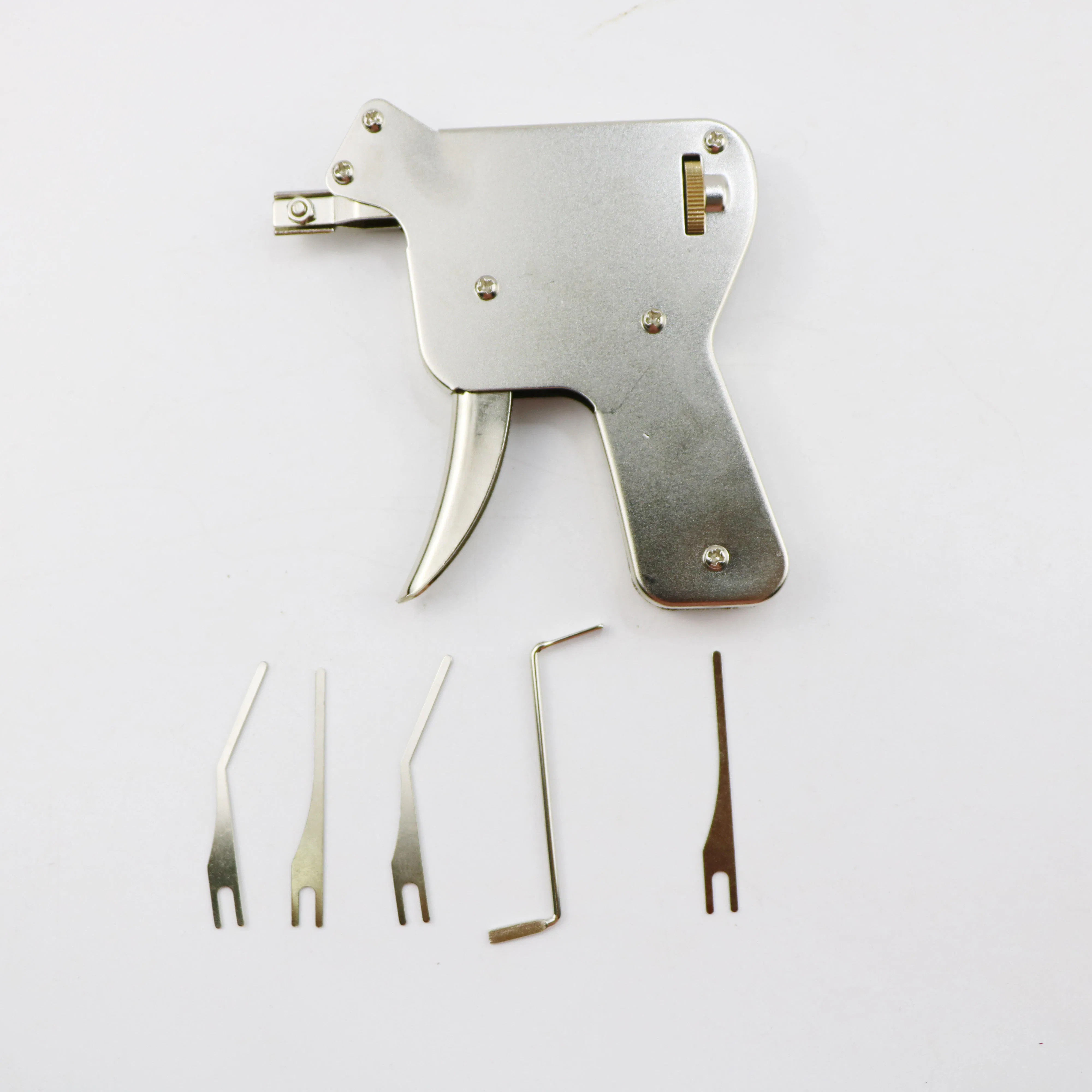 17 Pieces Lock Pick Set Professional Locksmith Tool with 1 Transparent Padlock and Gun Locksmith Card Locksmith