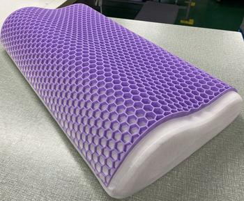 3D Gel Grid Honeycomb Pain Relief TPE Pillow with Pillowcase