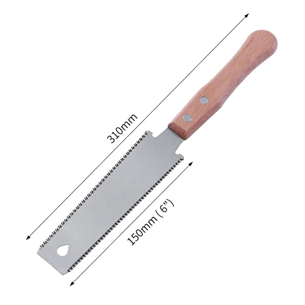 1 PCS Sk5 Steel Hand Saw 6 Inch Double Edge Sided Pull Saw Flexible Blade 14/17