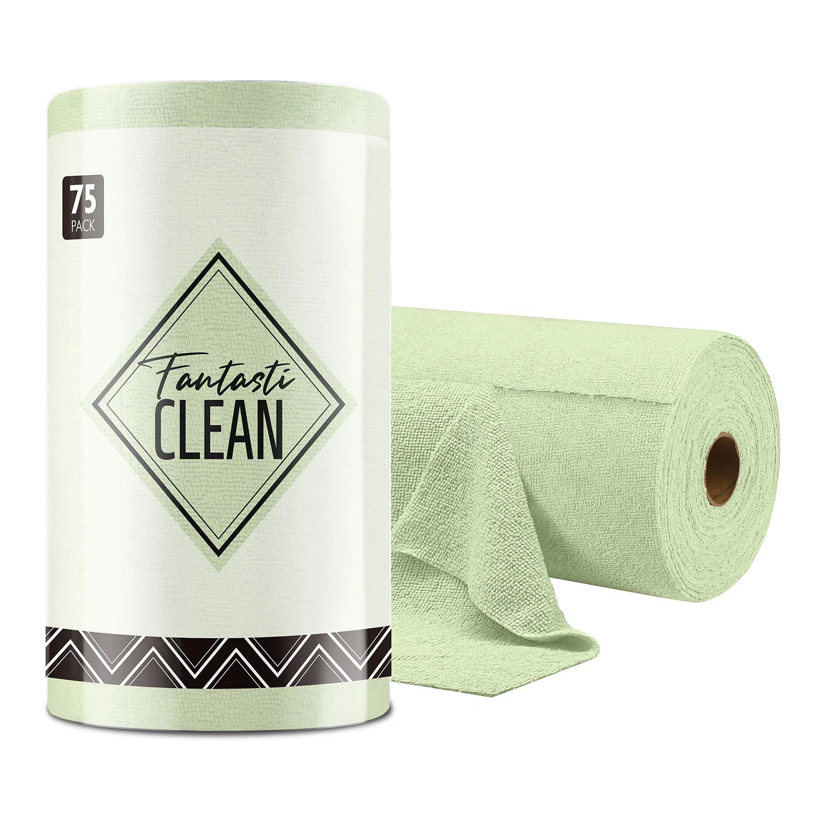 Wholesale 75 Pack Cleaning Cloth Tear Away Microfiber Roll Kitchen Cleaning Towels Washable Cloths, for Car, House