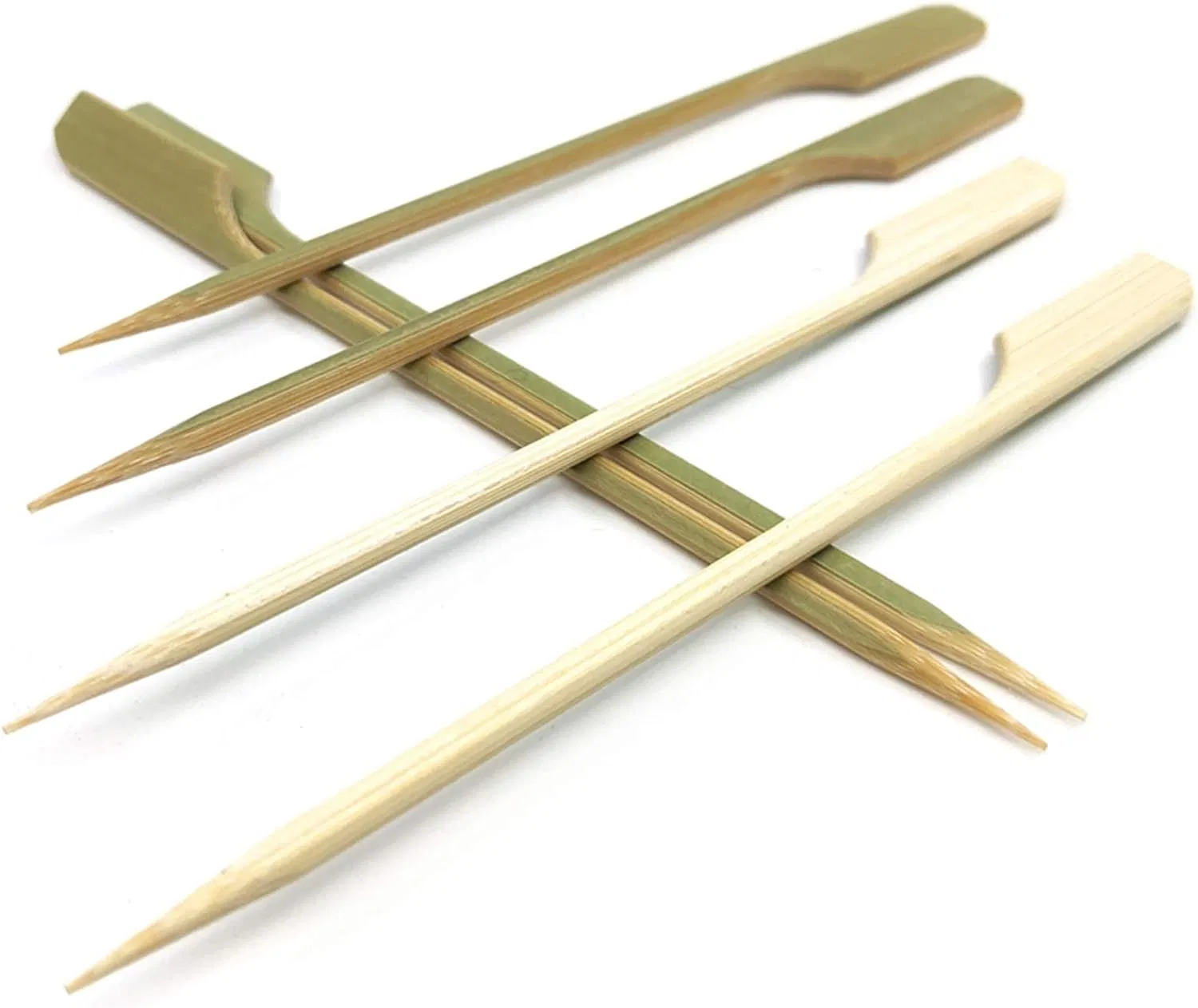 Wooden Skewer Disposable BBQ Barbeque Grilling Kebab Root Sticks