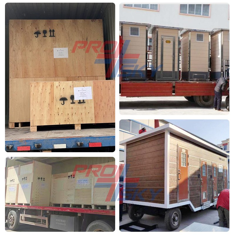 Customized Outdoor VIP Luxury Mobile Restroom Trailer with Shower - Portable Camper Bathroom & Prefab Container Unit