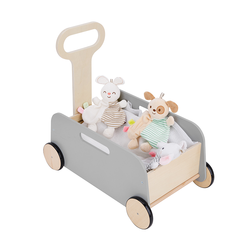 Solid Wood Baby Walker with Anti-Slip Function for Toddlers