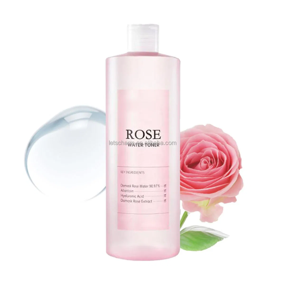 Ls065 OEM/ODM Private Label Pure Vegan Rosewater Facial Toner Spray Balancing Care