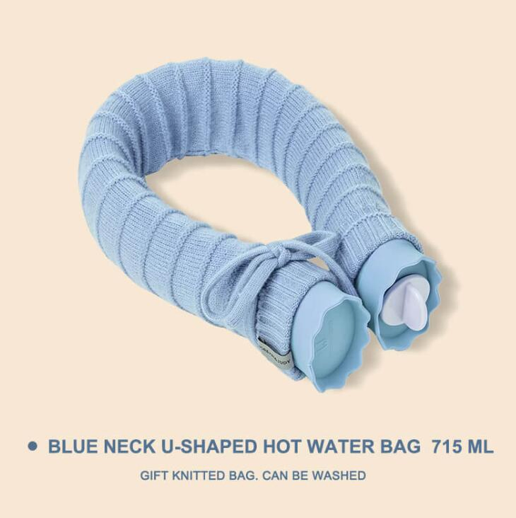 Portable Silicone Neck U-Shaped Hot Water Bottle
