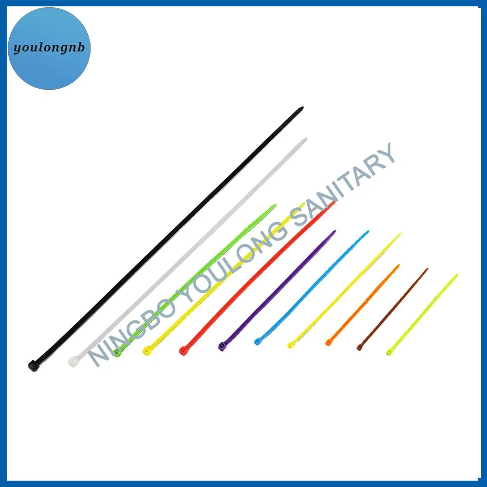 Colorful Self-Locking Rubber Tension Tool Flexible PVC Nylon Cable Ties