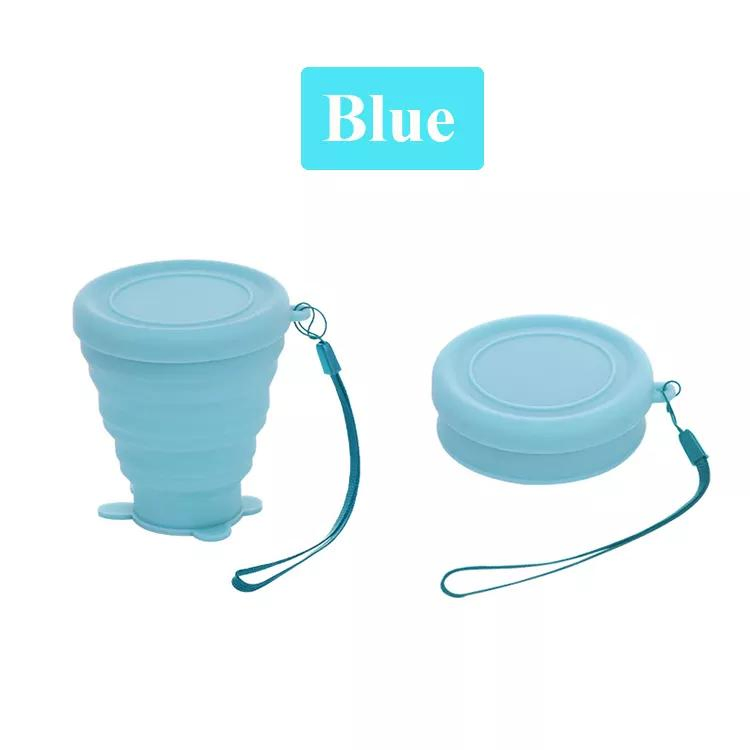 Складная силиконовая кружка для путешествий, 240 мл