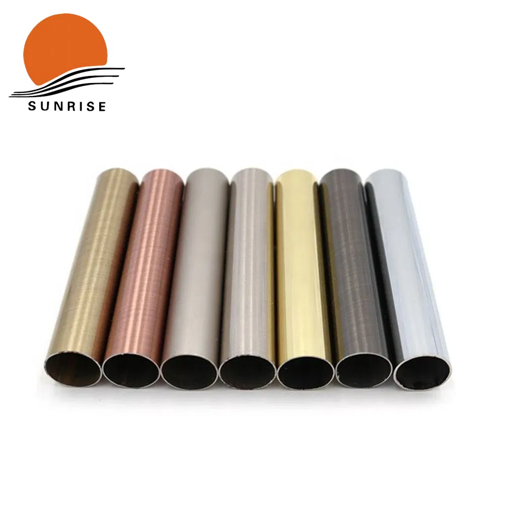 Window Metal Iron Curtain Rod Pole Pipe Color Customization Tube for Curtain