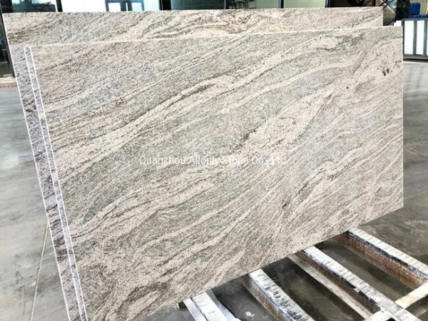 Flamed Wave White Juparana Gold Colombo Granite for Outdoor Floor Tile