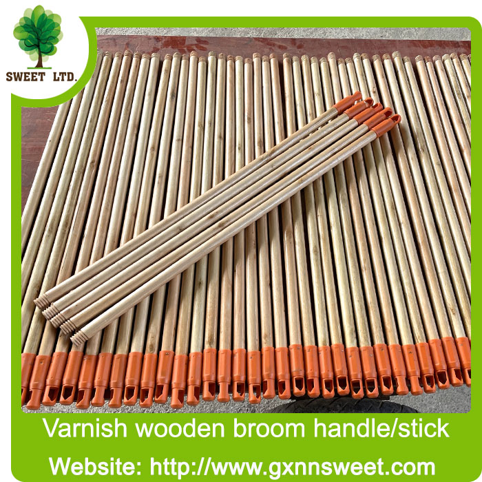 Varnish Coating Wood Broom Handle Customized Wholesale Price Household Wooden Broom Stick