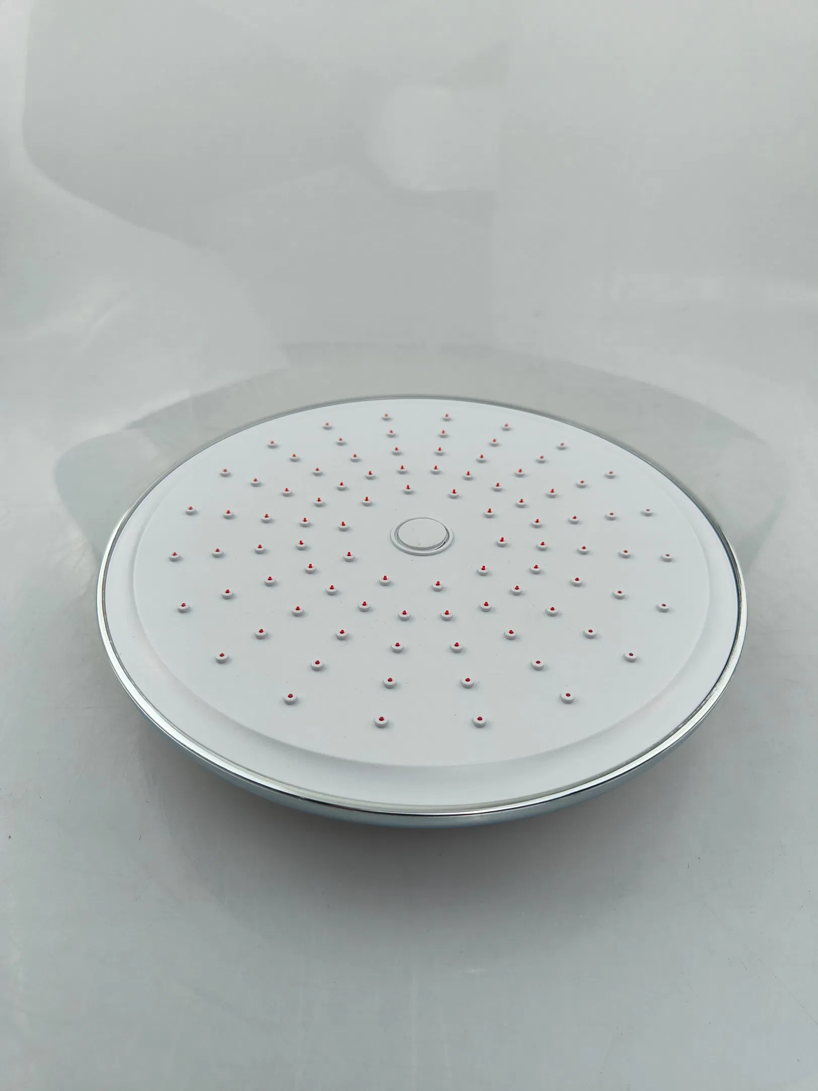 Sanitary Wares Bathroom Accessory ABS Rain Shower Head 8" Chrome Self-Cleaning