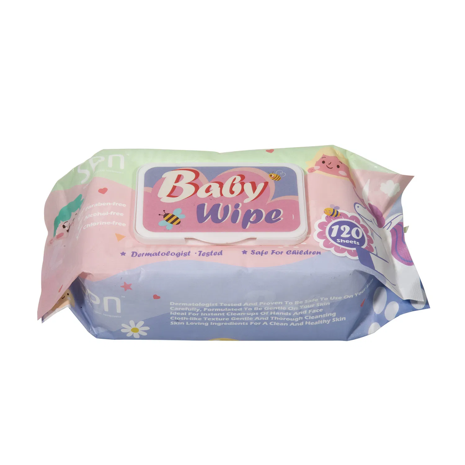 35-80GSM Cooling OEM Soft Pack Napkin Biodegradable Flushable Wet Baby Tissue Soft Non-Woven Baby Skin Wipe Clean Cloth Cotton or Bamboo Baby Wet Towel