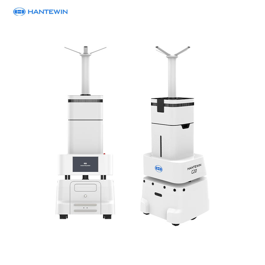 Intelligent Spray Disinfection Sterilization Robot Medical Sterilizer Autonomous Mobile Robot for Hospital Elevator Ride