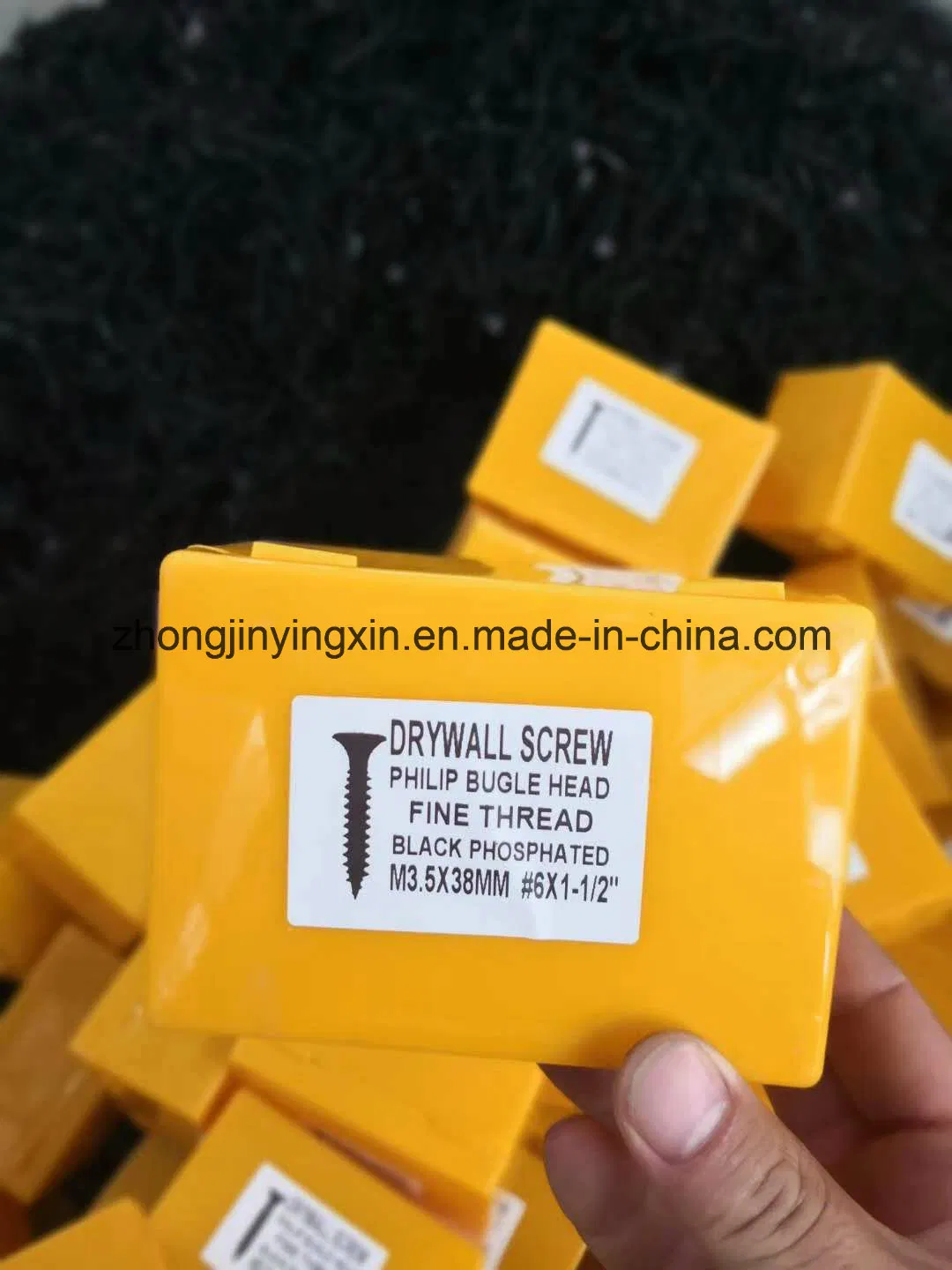 Bugle Head Cross Groove Self Tapping Drywall Screw with Black, Grey, Zinc Plated