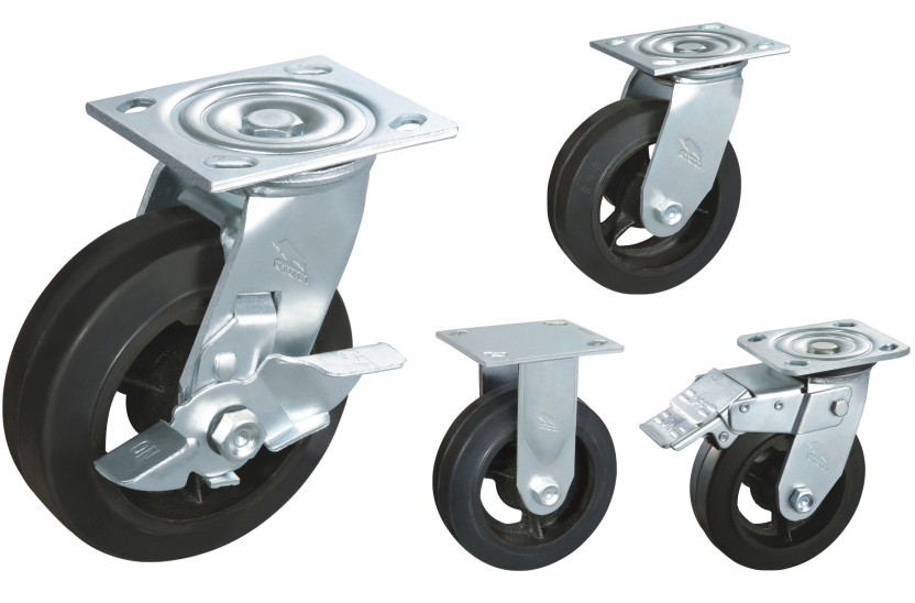 Heavy-Duty Industrial Rubber Caster Wheels for Seamless Movement