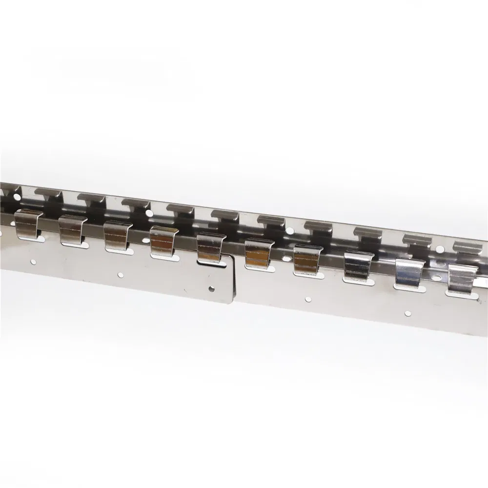 PVC Strip Door Mounting Hardware EU/Cn Style Hanger Rail and Clamp 200mm