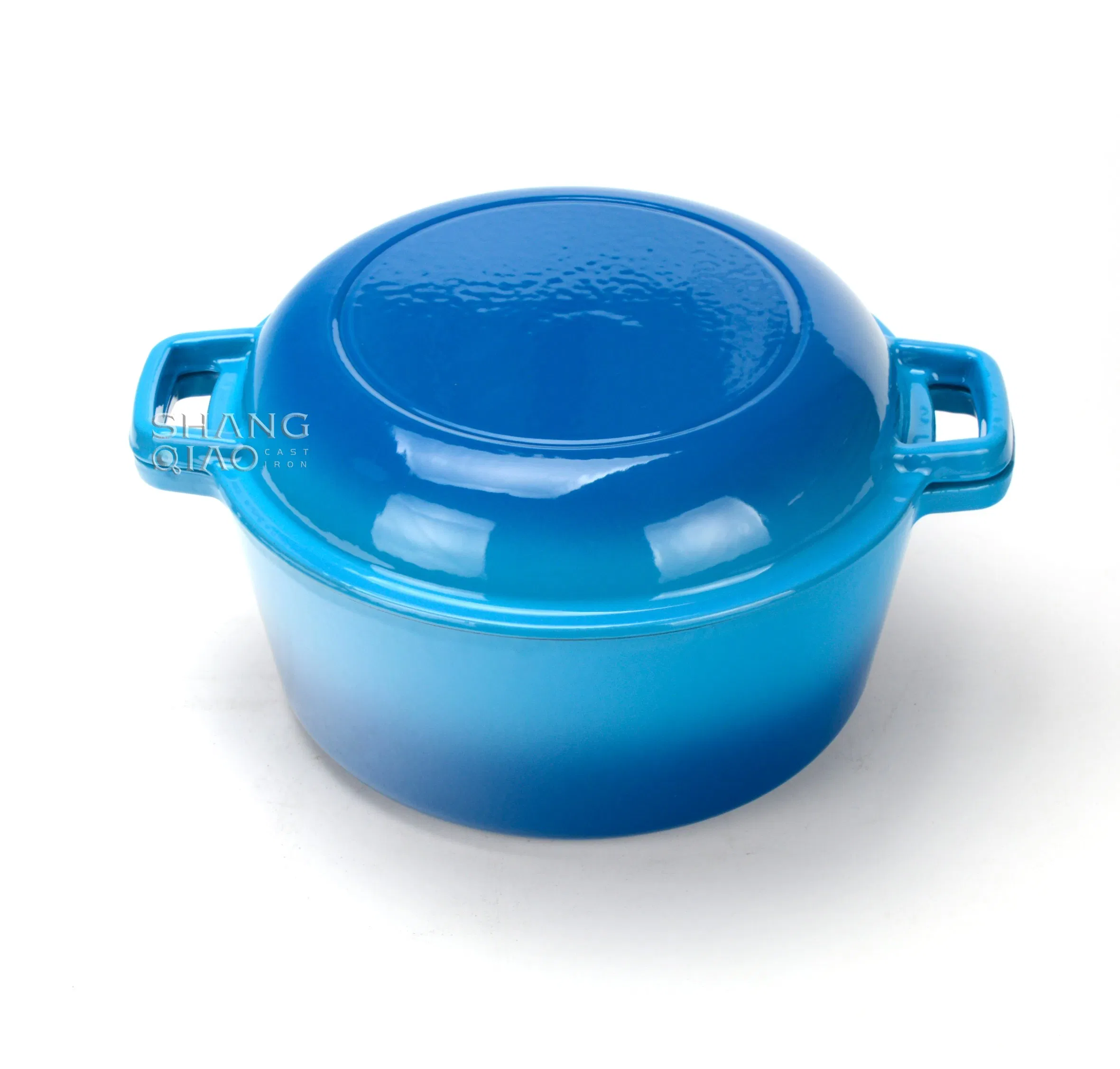 Чугунная эмалированная утятница 26 см