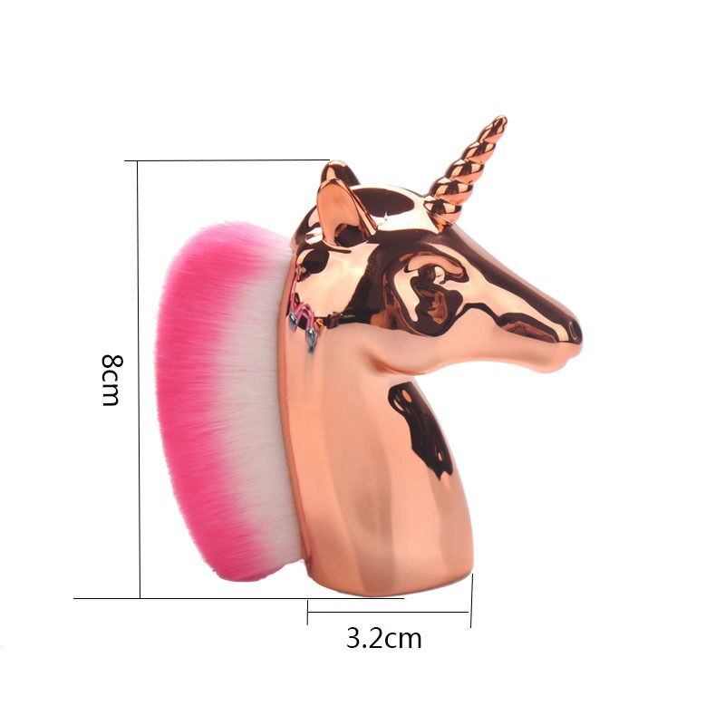 New Unicorns Colors Cosmetic Nail Dusting Cleaning Brush