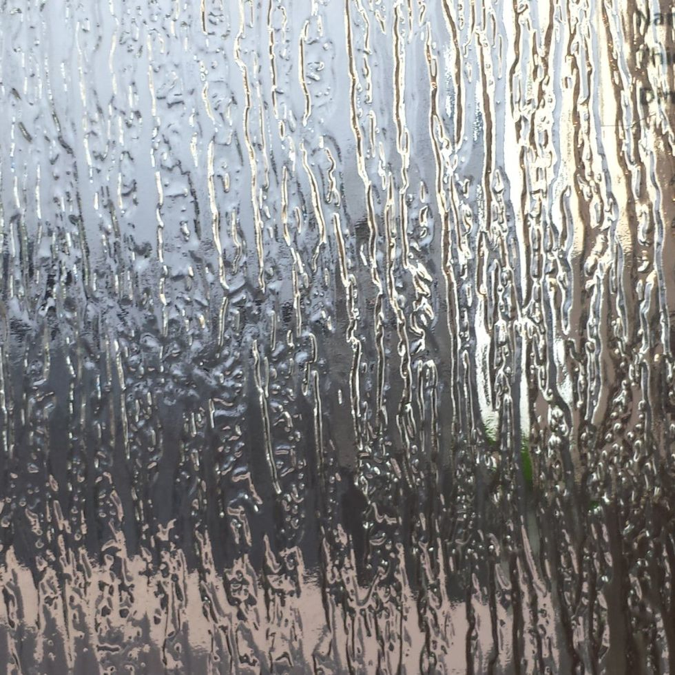 Customized Art Building Pattern Wave Fluted Design Glass for Door