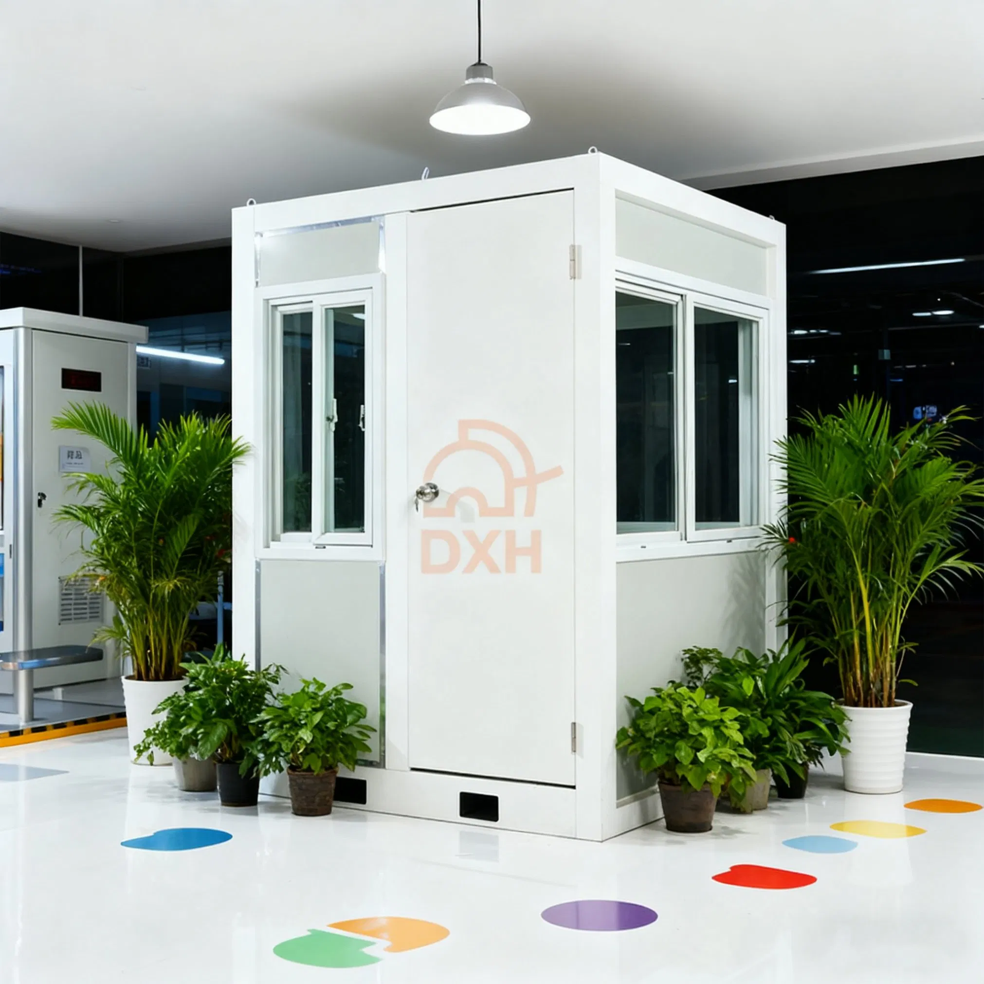 Dxh South Africa Hot Selling Prefabricated Security Mobile Detachable Sentry Box Guard Kiosk Prefab Guard House