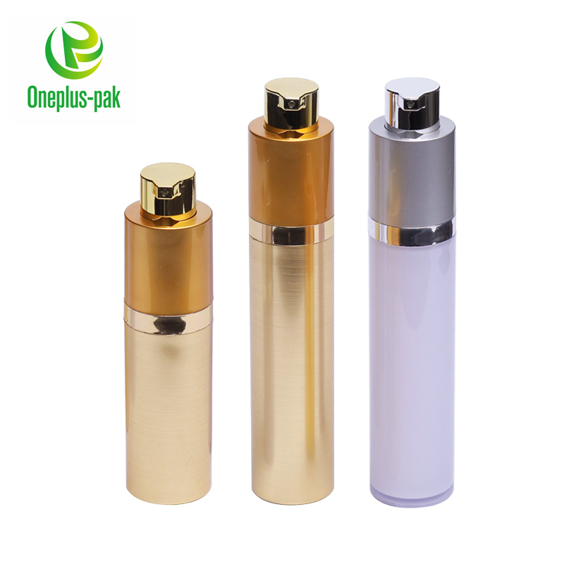 China Supplier Silver Luxury Cream Plastic Cosmetic Bottle
