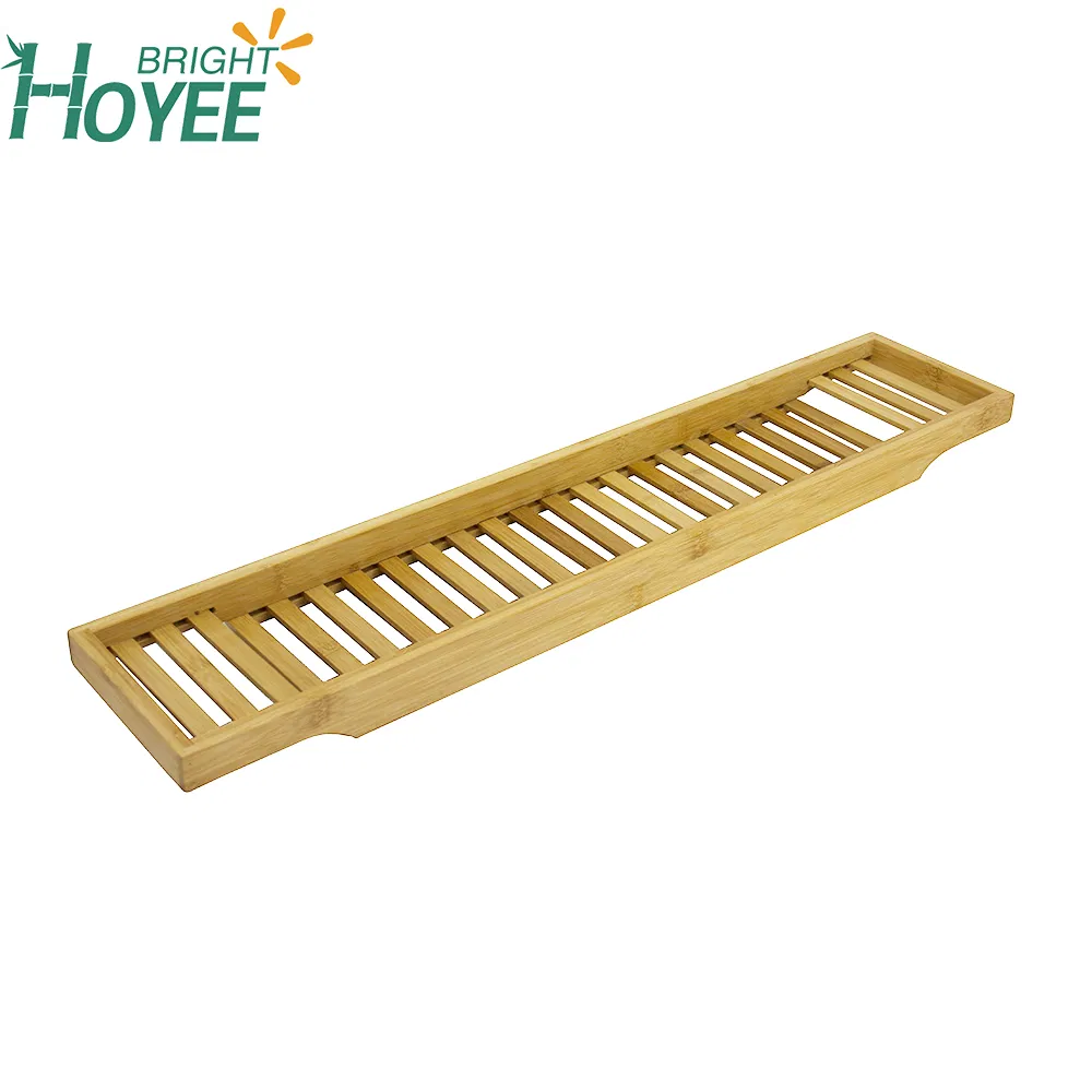 Modern Design Bamboo Bath Caddy Tray
