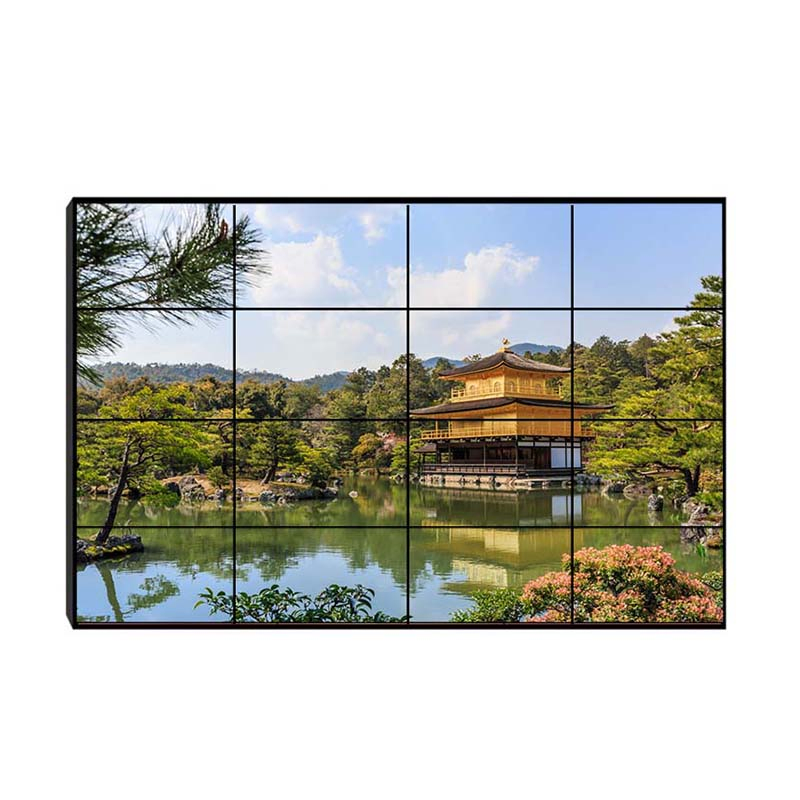 55-Inch 178/178 Viewing Angle LCD Video Wall Display with High Contrast Ratio