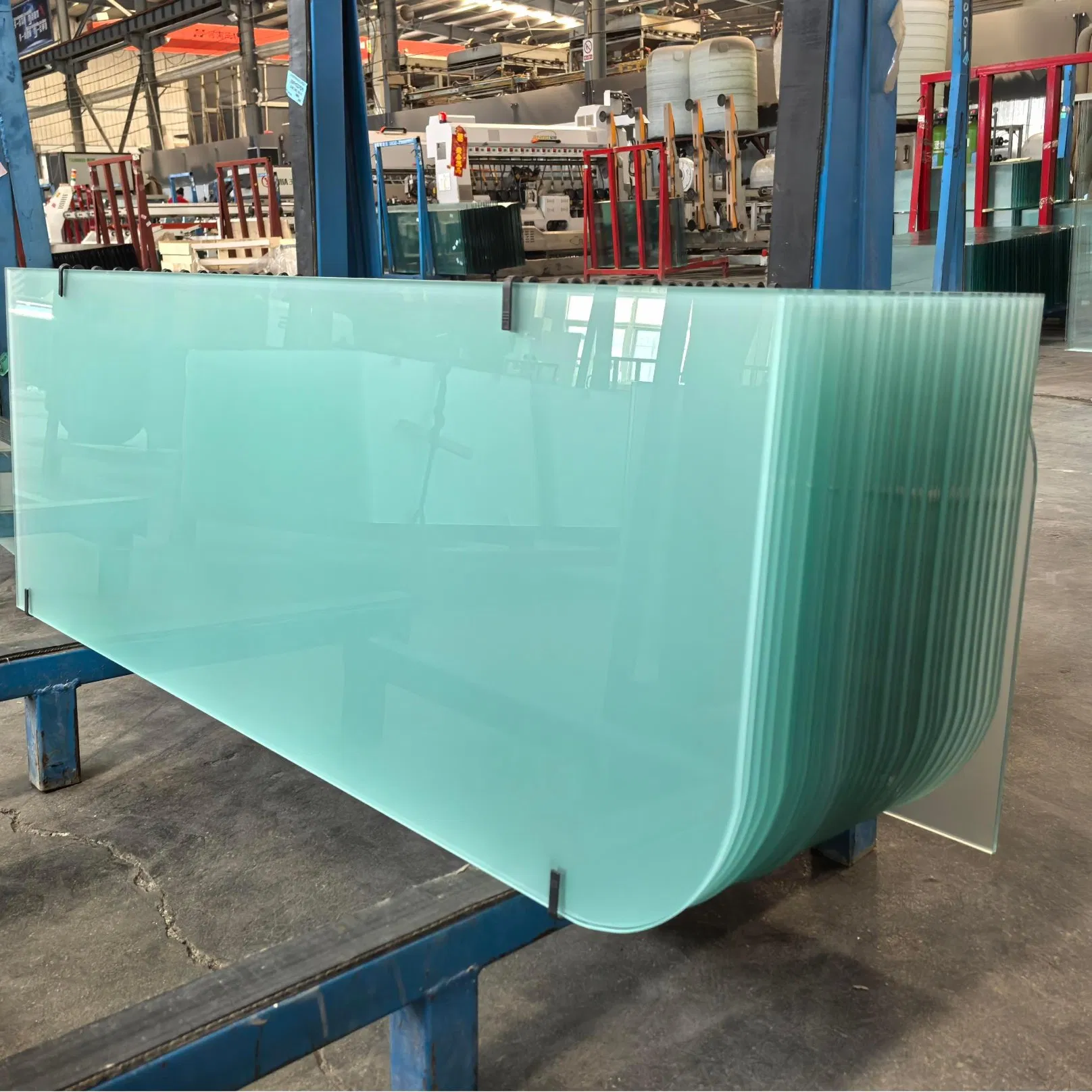 Wholesale Price 3-19mm Etched Frosted Glass for Staircase Railings Balustrades