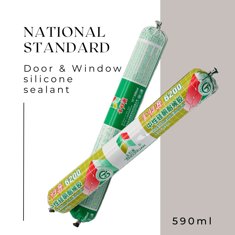 Topsen Advanced White Black Window & Door Silicone Sealant Caulk