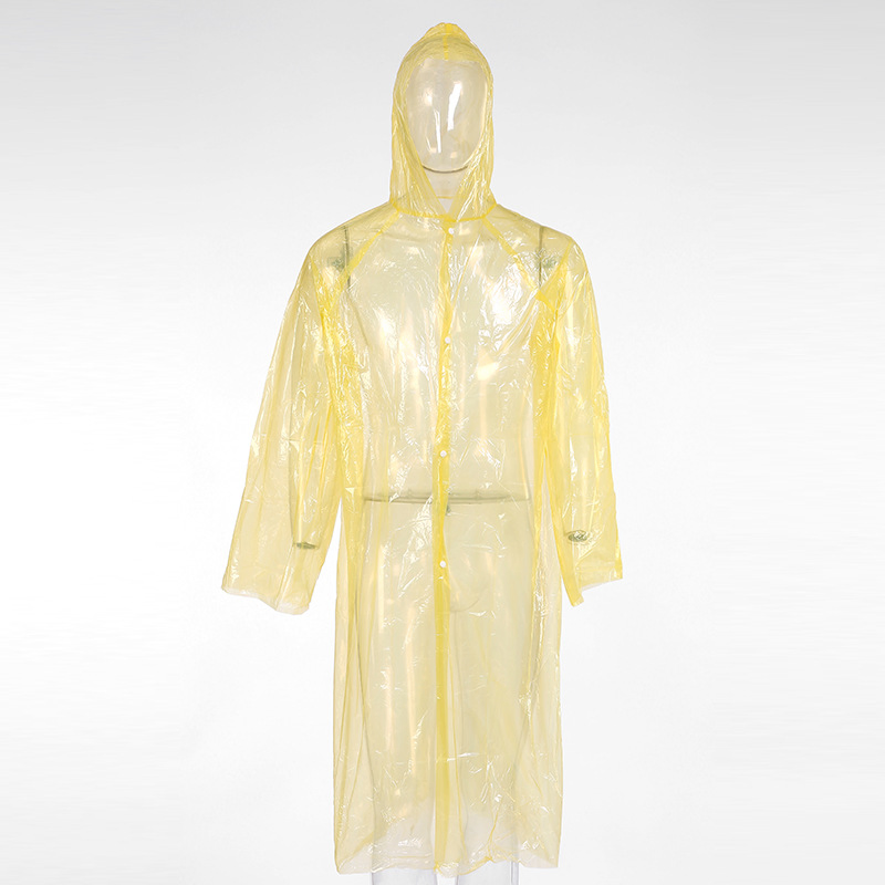 Extra Thick Disposable Pocket Raincoat for Adults with Waterproof Emergency Hood Esg17222