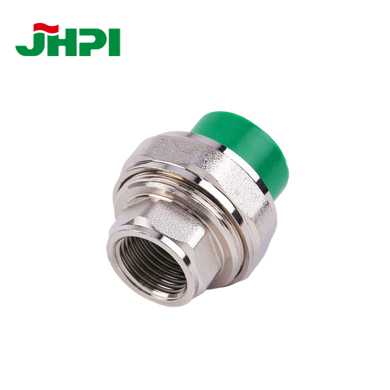 OEM Green PPR Plastic Fittings Internal Thread Union for Water Piping
