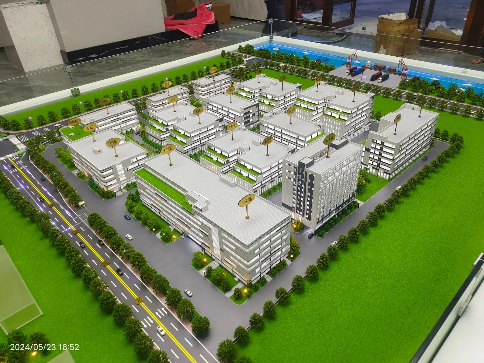 Large Scale Modern High-End Design Planning Customized Industrial Park Sand Table Model