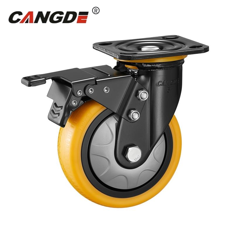 4/5/6/8 Inch Heavy Duty Iron Core PU Caster Round Wheel Price